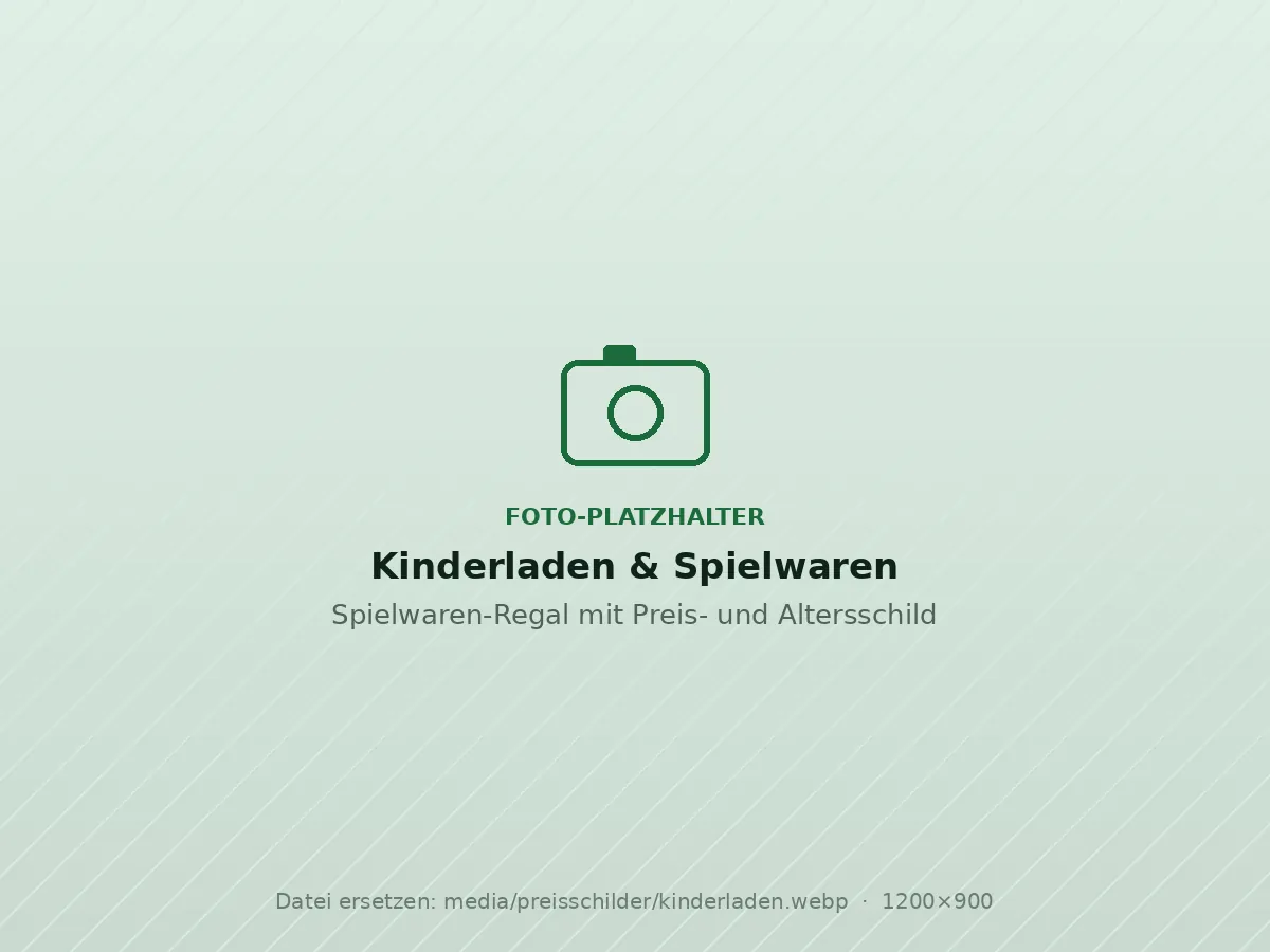 Platzhalter für Foto: Kinderläden & Spielwaren